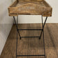 HomeRoots Modern Farmhouse Literal Tray Table With Antiqued Finish