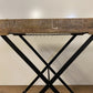 HomeRoots Modern Farmhouse Literal Tray Table With Antiqued Finish