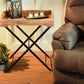 HomeRoots Modern Farmhouse Literal Tray Table With Antiqued Finish
