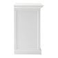 HomeRoots Modern Farmhouse White Medium Accent Cabinet With Baskets
