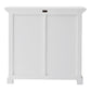 HomeRoots Modern Farmhouse White Medium Accent Cabinet With Baskets