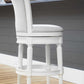 HomeRoots Modern Farmhouse White Swivel Bar Stool