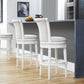 HomeRoots Modern Farmhouse White Swivel Bar Stool