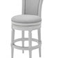 HomeRoots Modern Farmhouse White Swivel Bar Stool