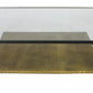 HomeRoots Modern Glass Coffee Table With Black and Gold Finish