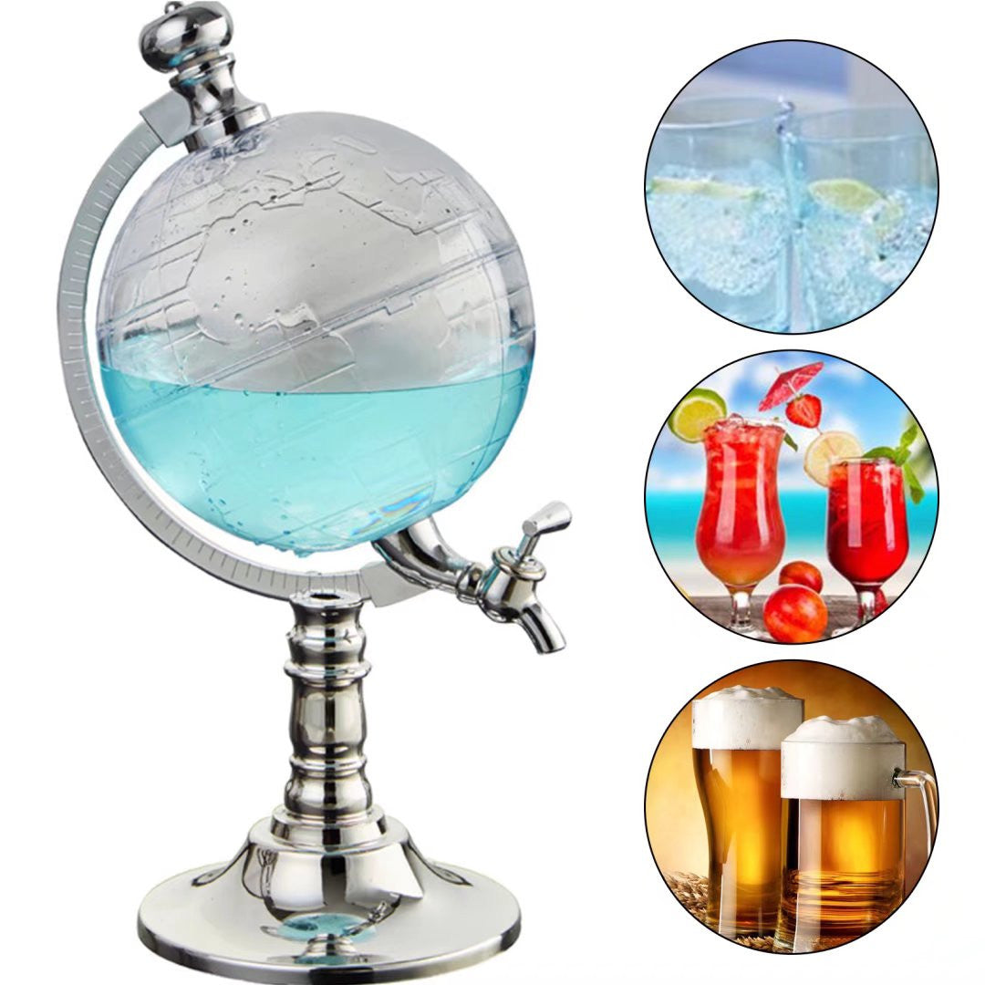 HomeRoots Modern Globe Beer Wine And Drink Dispenser