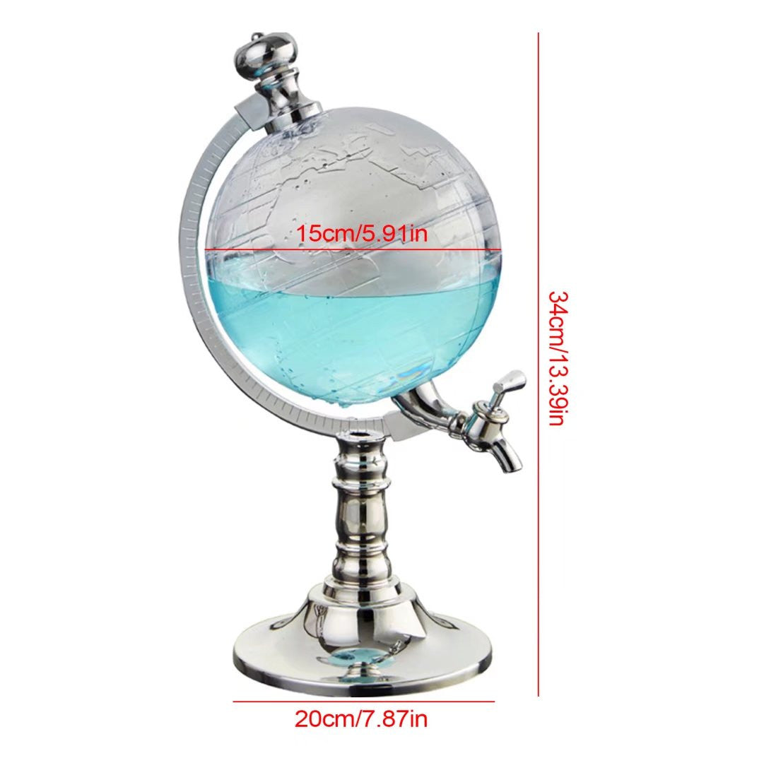 HomeRoots Modern Globe Beer Wine And Drink Dispenser