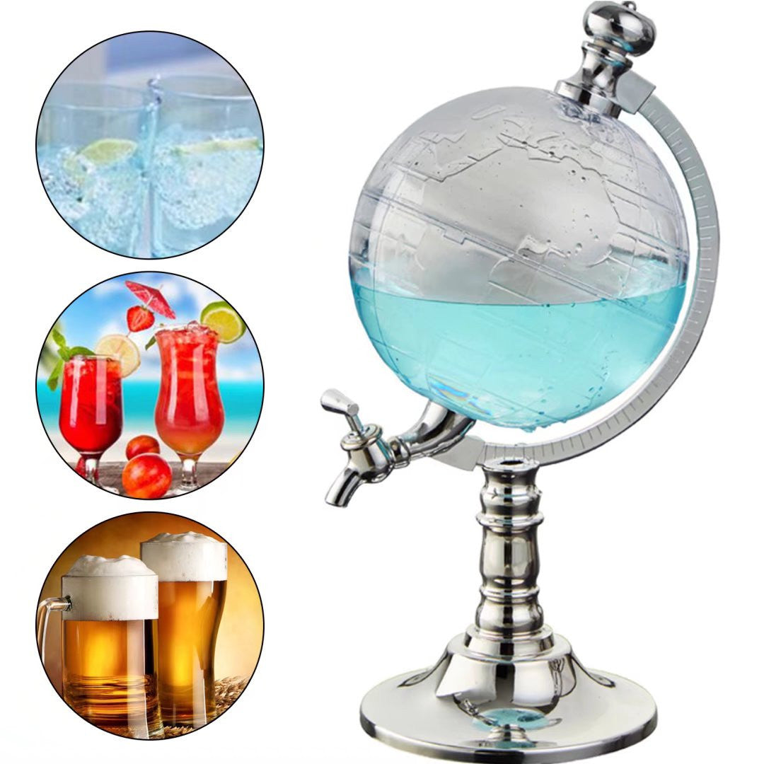 HomeRoots Modern Globe Beer Wine And Drink Dispenser