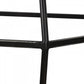 HomeRoots Modern Gray Concrete and Black Metal Hexagonal End Table