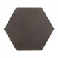 HomeRoots Modern Gray Concrete and Black Metal Hexagonal End Table