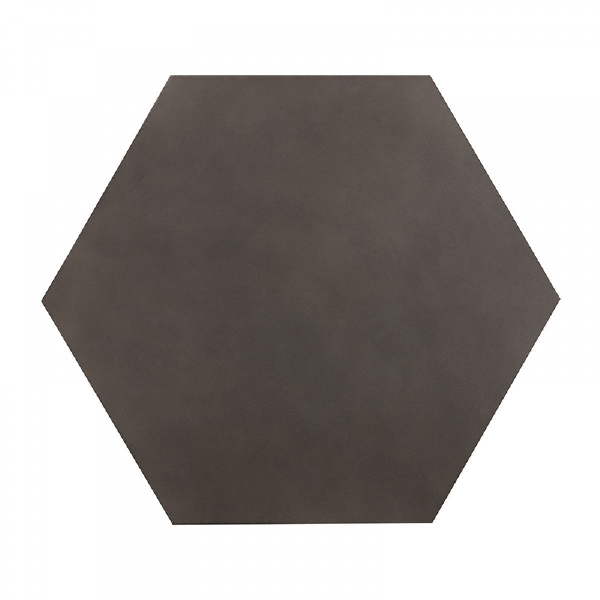 HomeRoots Modern Gray Concrete and Black Metal Hexagonal End Table
