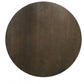 HomeRoots Modern Grey Concrete and Brown Oak Round Coffee Table