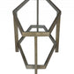 HomeRoots Modern Hexagonal Glass Top Coffee Table