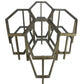 HomeRoots Modern Hexagonal Glass Top Coffee Table