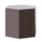 HomeRoots Modern High Gloss Hexagonal End Table With Light Grey Finish