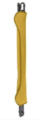 HomeRoots Modern Indoor Outdoor XL Folding Lounge Chair in Golden Yellow Finish