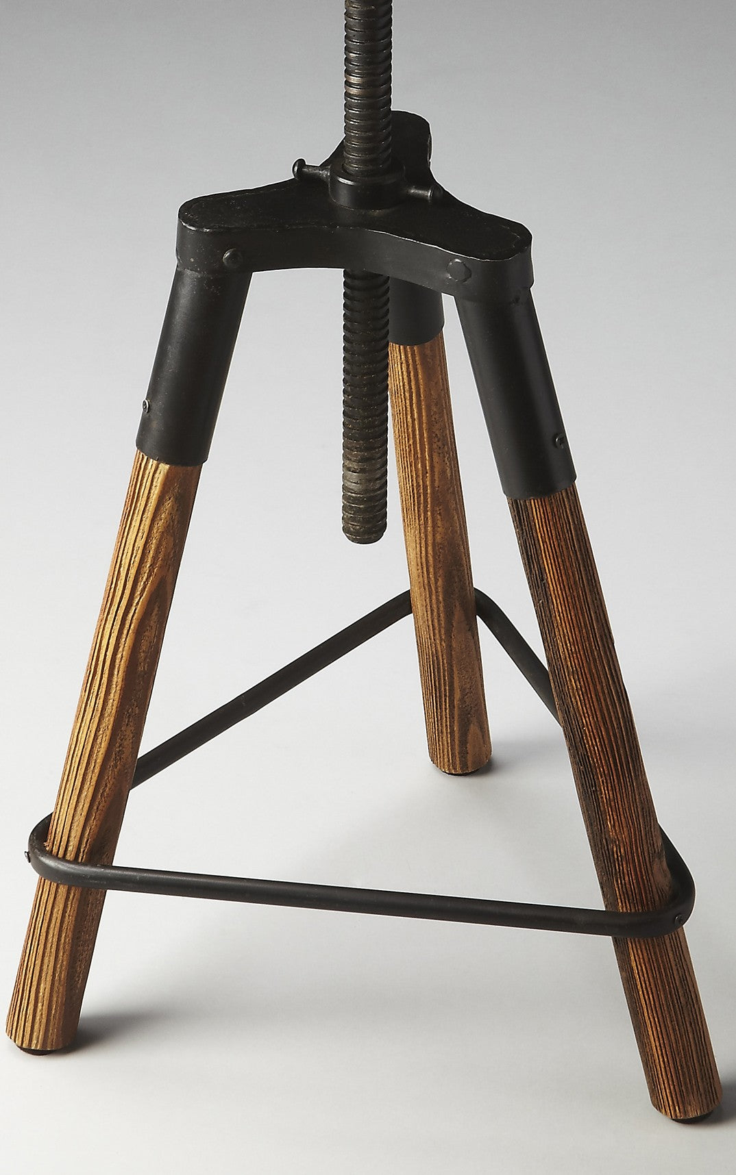 HomeRoots Modern Industrial Revolving Bar Stool