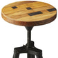 HomeRoots Modern Industrial Revolving Bar Stool