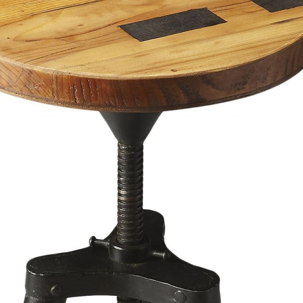 HomeRoots Modern Industrial Revolving Bar Stool