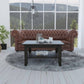 HomeRoots Modern Jet Black Coffee Table with Shelf