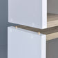 HomeRoots Modern Natural And White Four Cube Storage Bookshelf