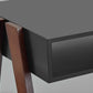 HomeRoots Modern Retro Black and Walnut Finish Coffee Table