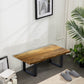 HomeRoots Modern Rustic Live Edge Acacia Wood Coffee Table