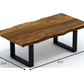 HomeRoots Modern Rustic Live Edge Acacia Wood Coffee Table