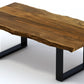 HomeRoots Modern Rustic Live Edge Acacia Wood Coffee Table