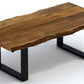 HomeRoots Modern Rustic Live Edge Acacia Wood Coffee Table