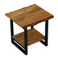 HomeRoots Modern Rustic Live Edge Acacia Wood End Table