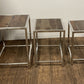 HomeRoots Modern Rustic Nesting Tables in Set of 3