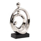 HomeRoots Modern Silver and Black Family Trio Sculpture