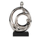 HomeRoots Modern Silver and Black Family Trio Sculpture
