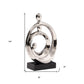 HomeRoots Modern Silver and Black Family Trio Sculpture