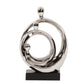 HomeRoots Modern Silver and Black Family Trio Sculpture