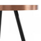HomeRoots Modern Small Black and Gold Ceramic Coffee Table