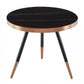HomeRoots Modern Small Black and Gold Ceramic Coffee Table