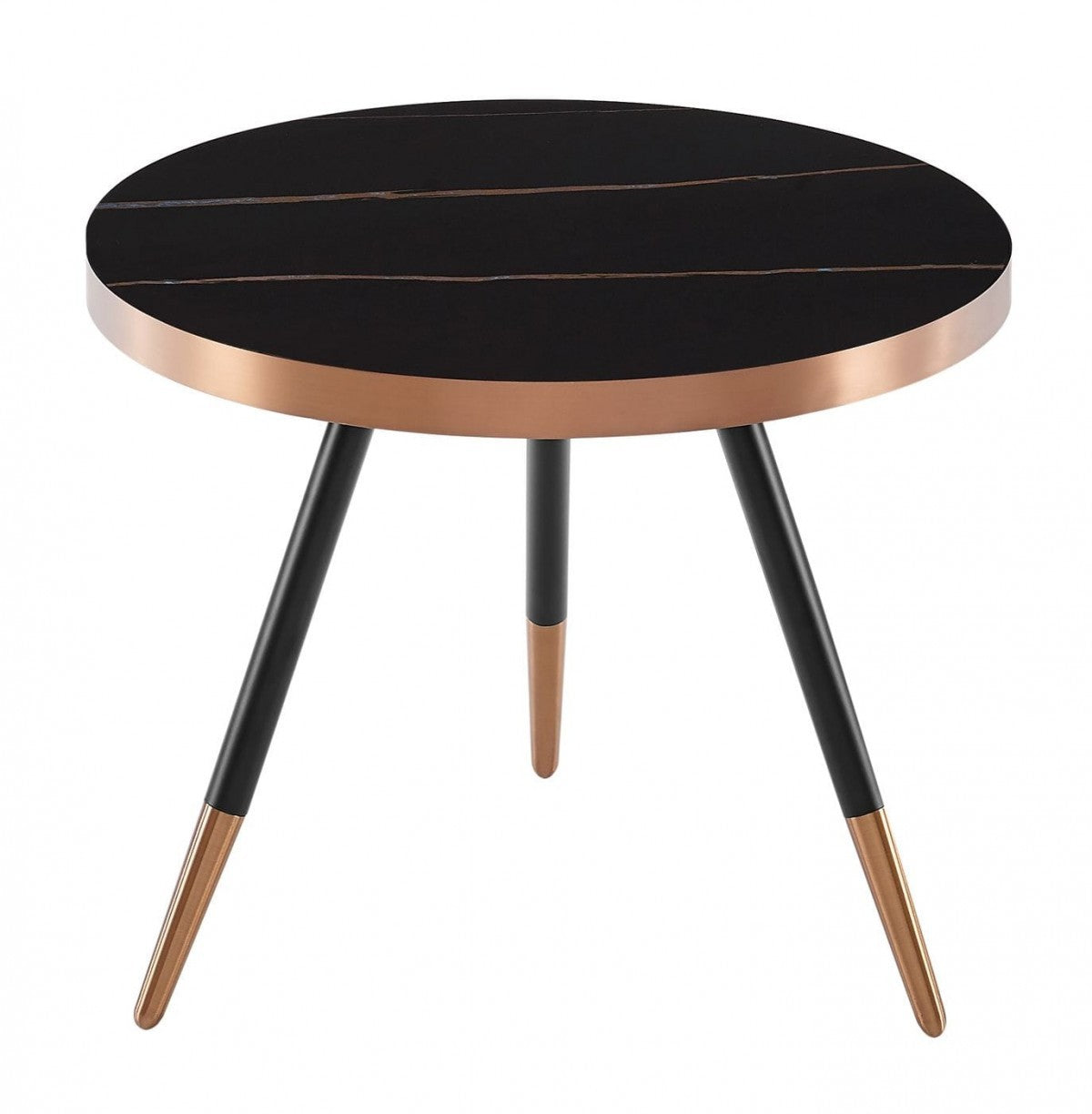 HomeRoots Modern Small Black and Gold Ceramic Coffee Table