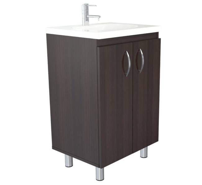 HomeRoots Modern Vanity and Sink in Espresso Finish