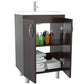 HomeRoots Modern Vanity and Sink in Espresso Finish