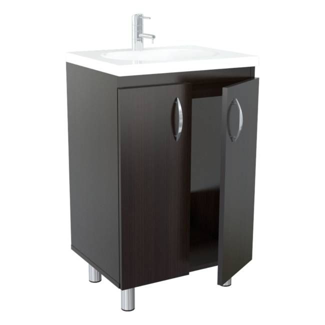 HomeRoots Modern Vanity and Sink in Espresso Finish