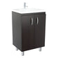 HomeRoots Modern Vanity and Sink in Espresso Finish