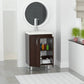 HomeRoots Modern Vanity and Sink in Espresso Finish