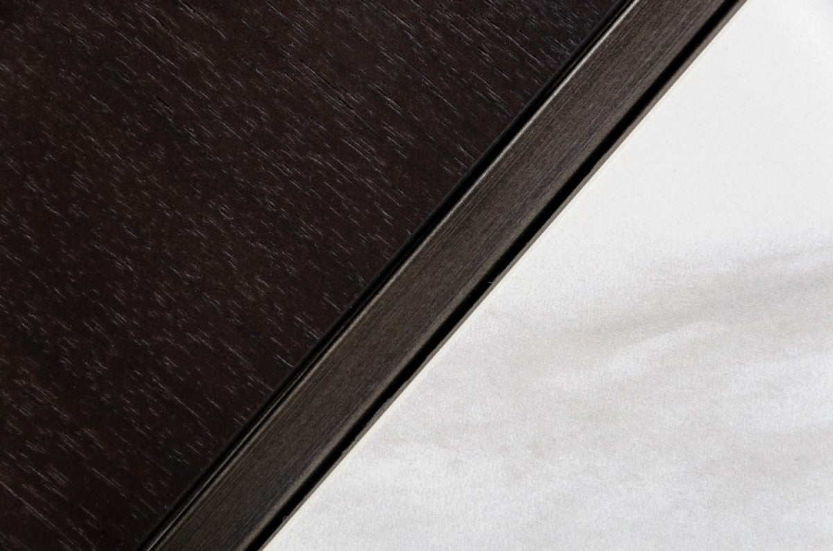 HomeRoots Modern White Black and Rose Gold Coffee Table with One Drawer