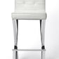 HomeRoots Modern White Faux Leather Bar Stool