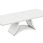 HomeRoots Modern White High Gloss Finish Dining Table