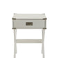HomeRoots Modern X Shape Wooden Storage End Table in White Finish