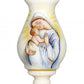 HomeRoots Mother Mary with Baby Hand Painted Mouth Blown Glass Ornament