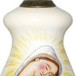 HomeRoots Mother Mary with Baby Hand Painted Mouth Blown Glass Ornament
